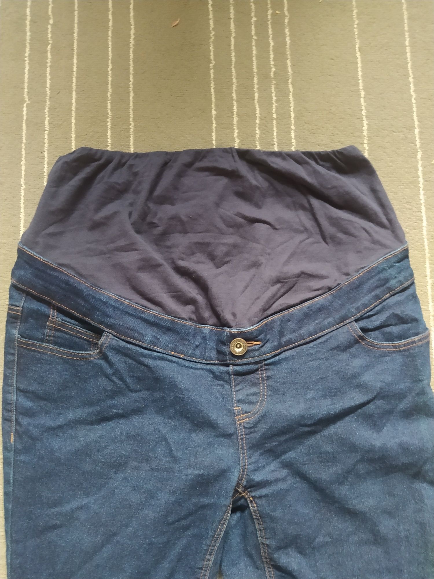 Szorty ciążowe jeansy krótkie spodenki elastyczne jak legginsy