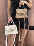 Сумочка жіноча біла чорна бежева hermes kelly ермес хермес