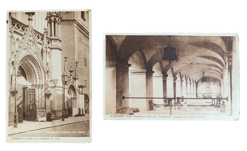 Przedwojenne pocztówki. Warszawa. Grób Nieznanego Żołnierza. 2 sztuki