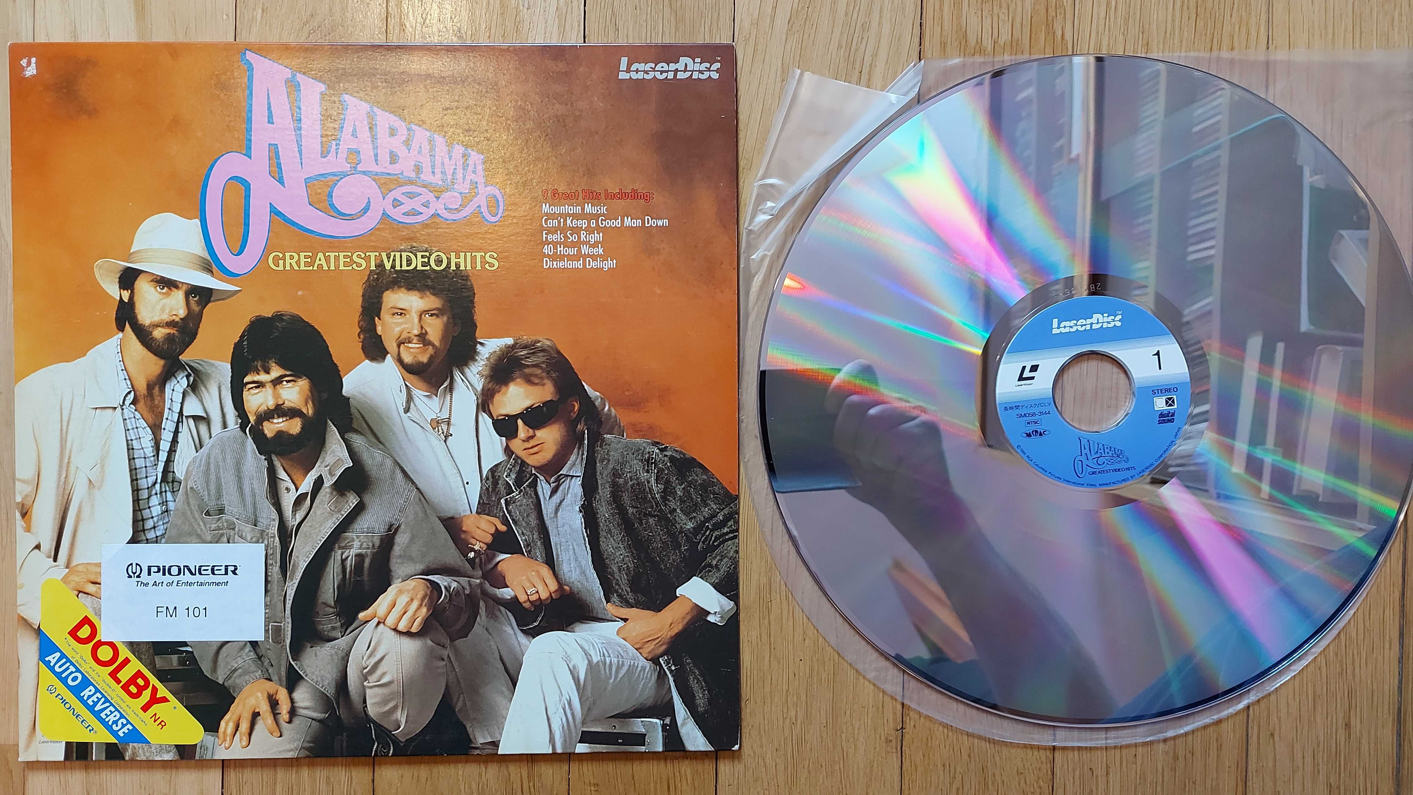 Laserdisc, Alabama, Greatest Video Hits, Japan, 1987, IDEAŁ- (M-)