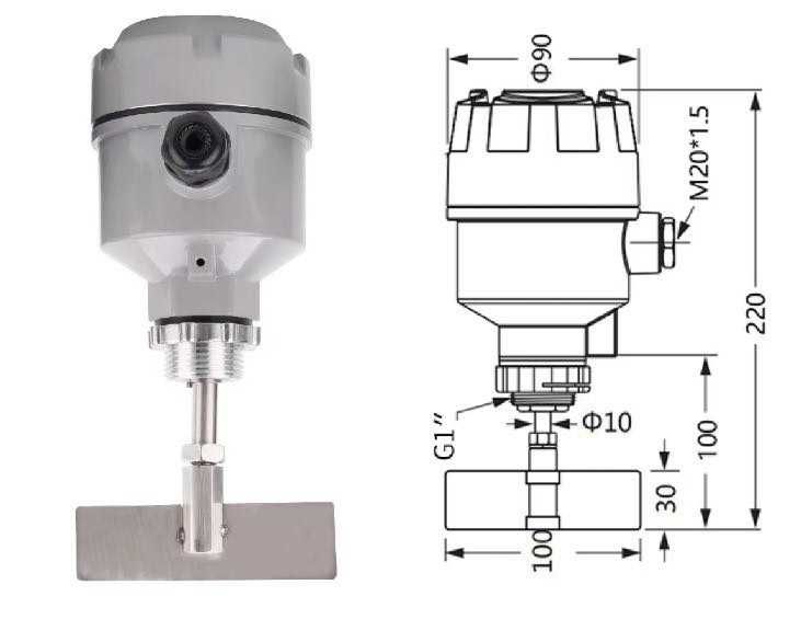 Ротаційний датчик рівня сипучих матеріалів. Роторний IP65 220B