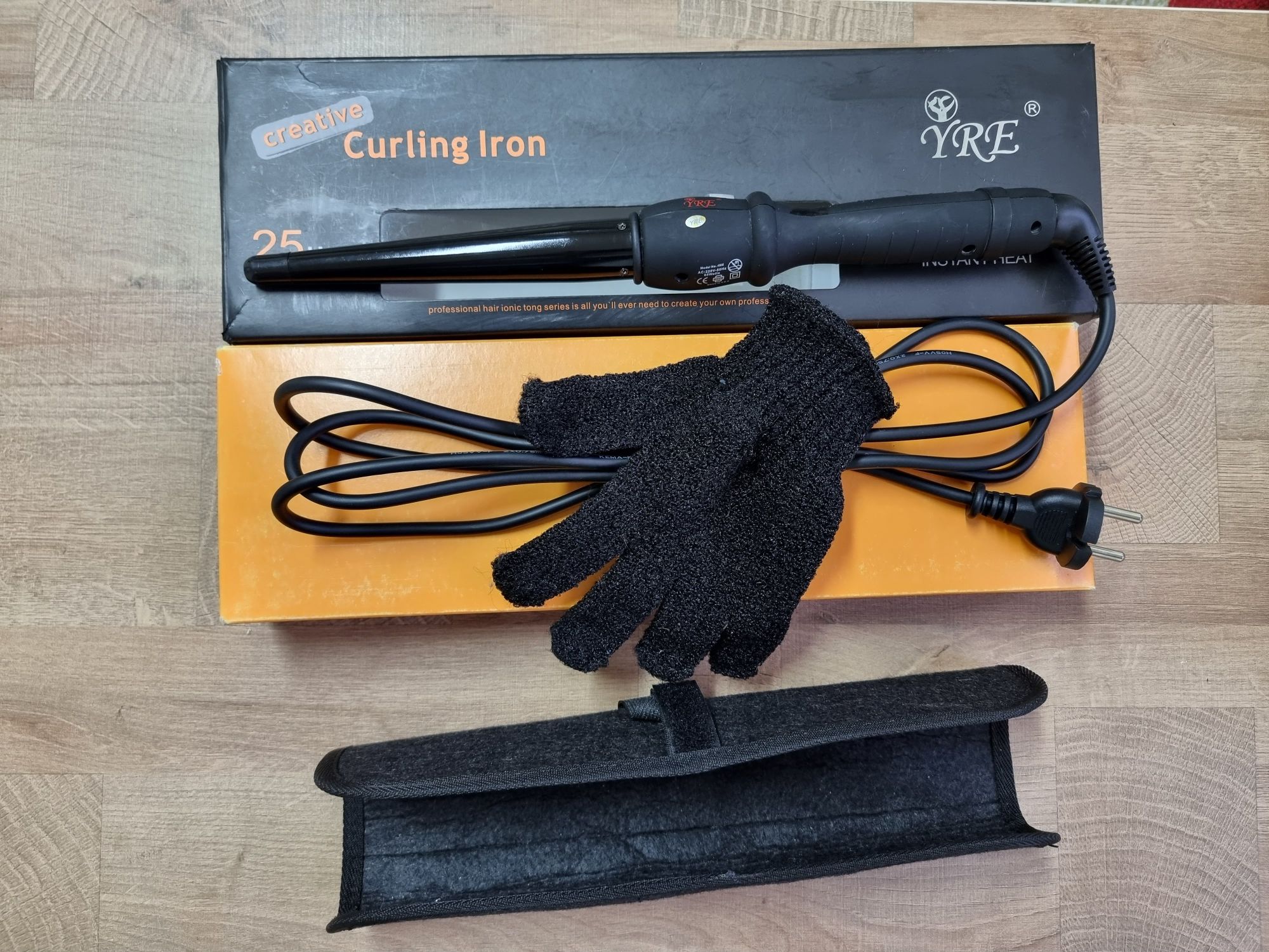 Конусна плойка YRE Curling Iron 13-25 мм, чорний