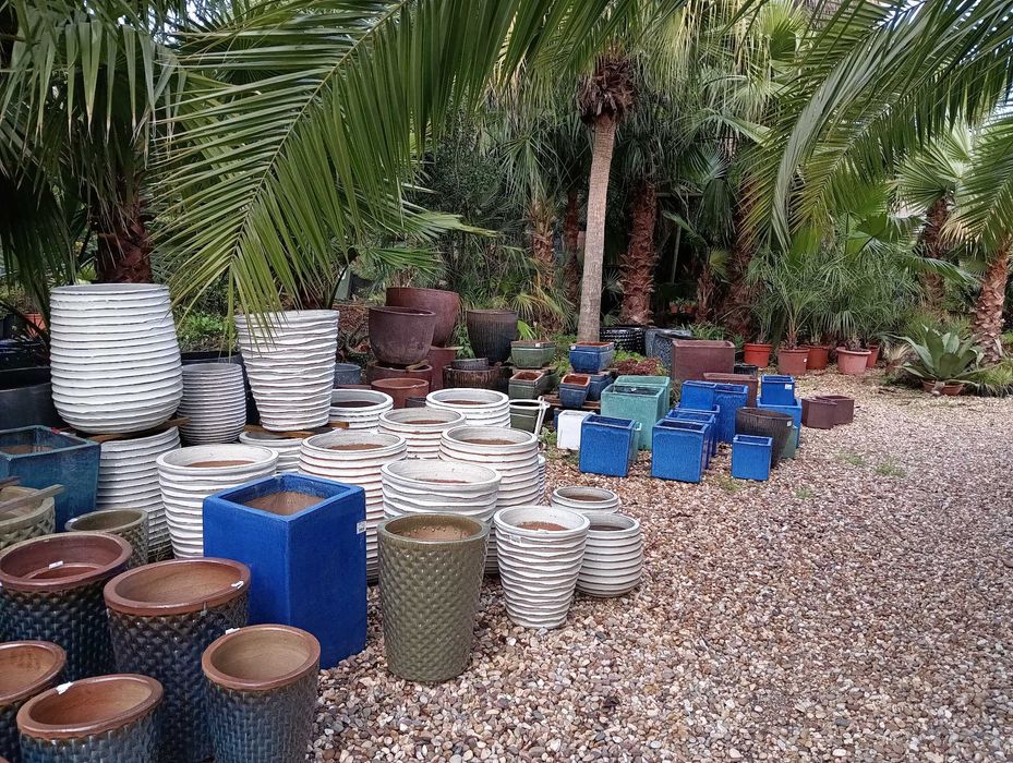 Vasos vidrados, barro, grés, terracota, plastico