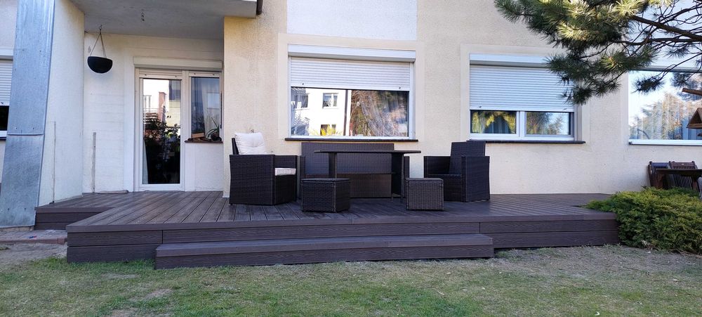 Deska tarasowa 3D kompozyt brąz, szary, antracyt deseń drewna różne dł