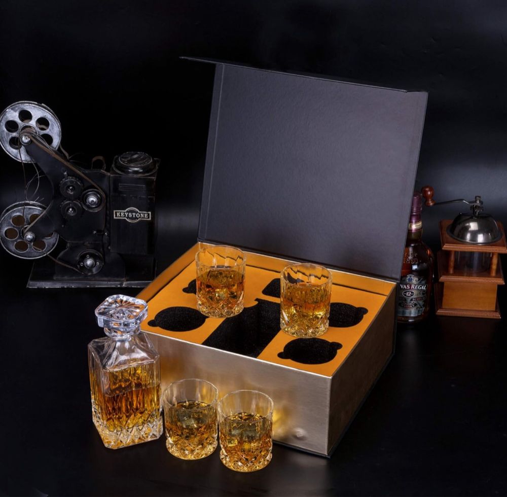 KANARS Zestaw Szklanek oraz Karafka do Whisky