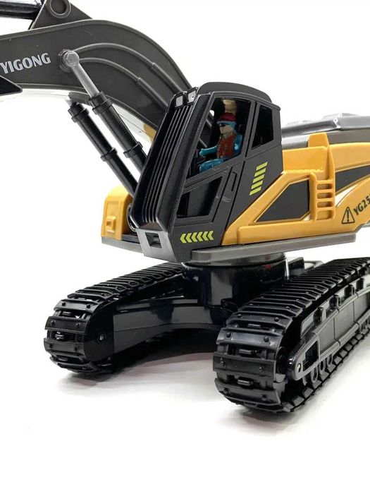 Екскаватор гусеничний на р/к зі звуком Жовто-чорний (ВС1049) Розд/Дроп