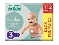 Fraldas de bebe continente