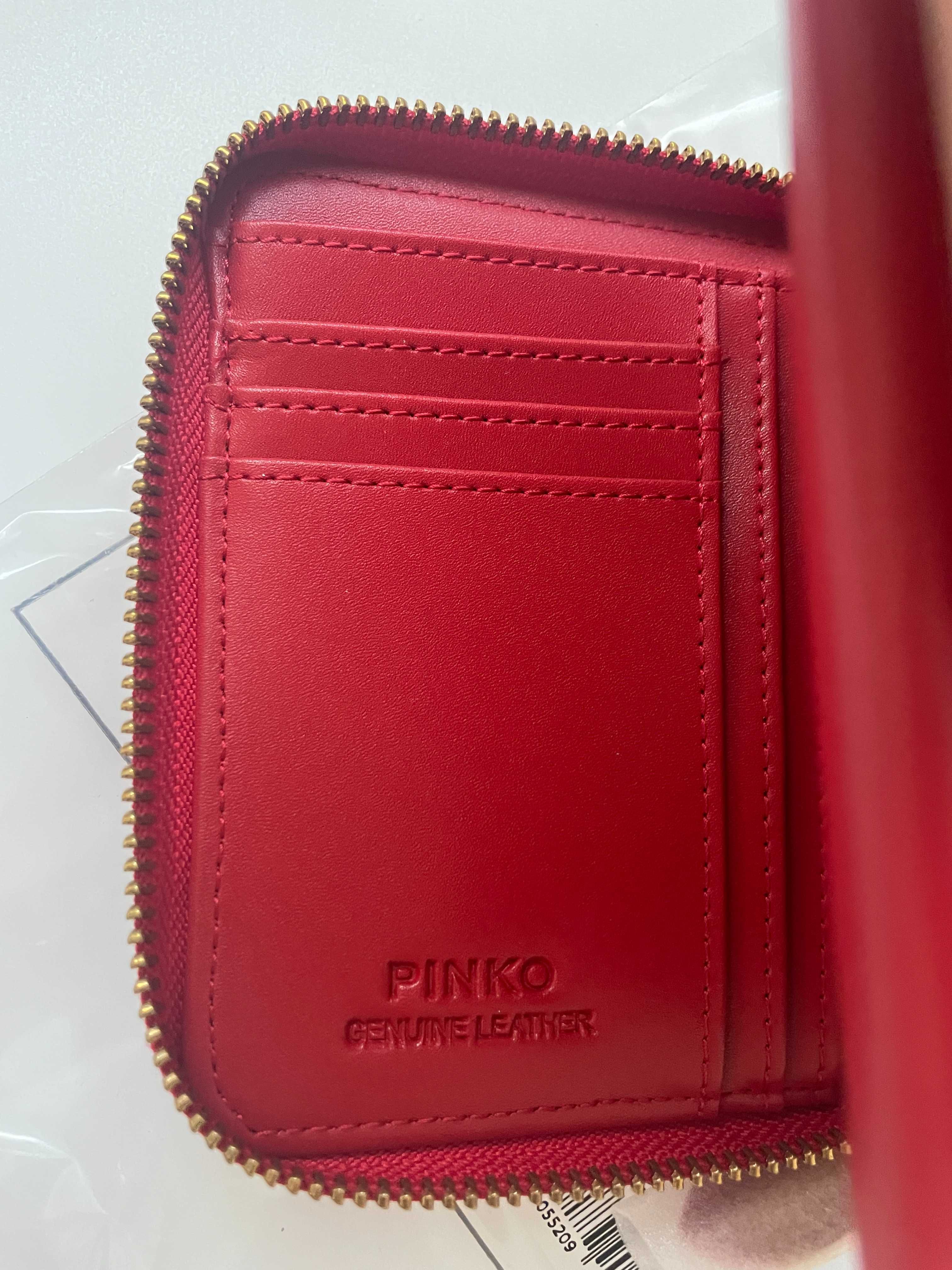 portfel pinko taylor zip around czerwony