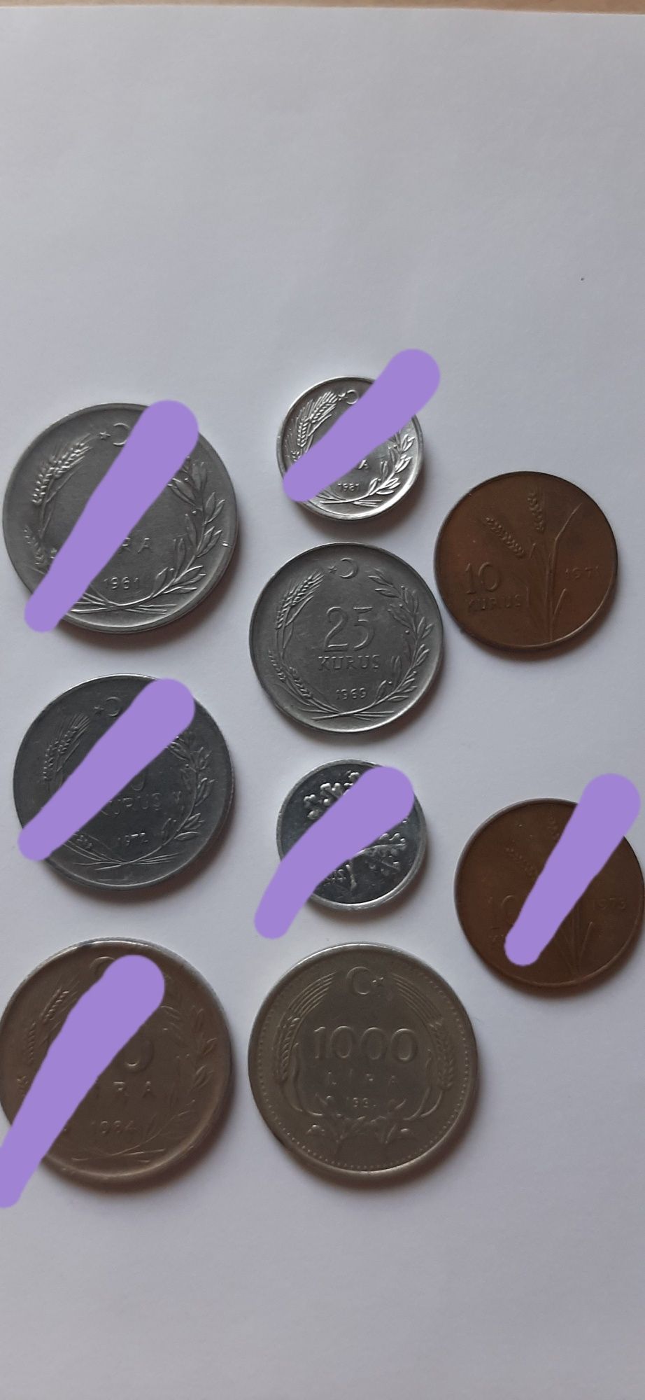 Монеты    Турции .