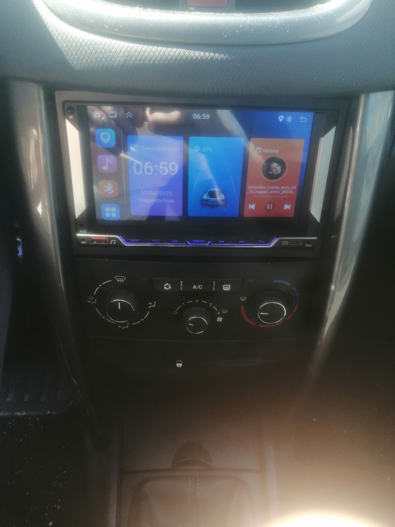 Radio android 7 polegadas como novo