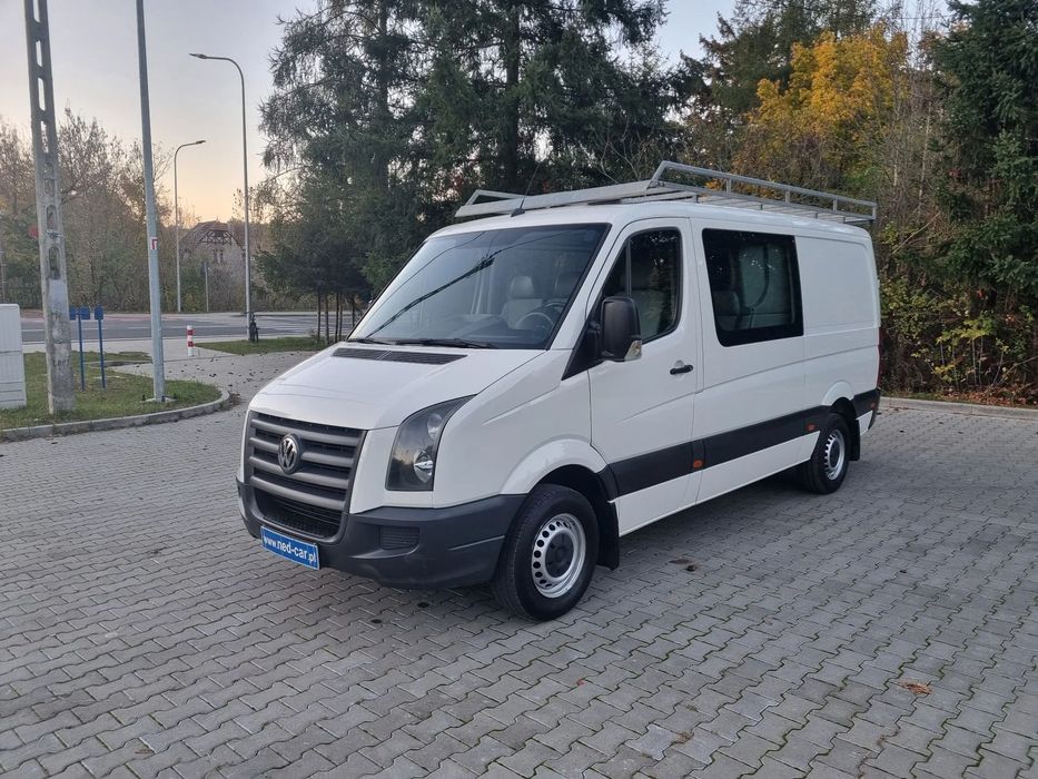 Volkswagen Crafter  2.5 Tdi 109 Km - 7 osób L2h1 Bagażnik Hak 2800 kg - Stan Bdb