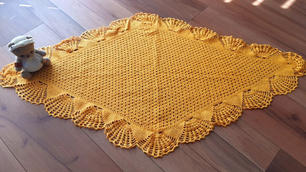 Piękna NOWA Serweta musztardowa