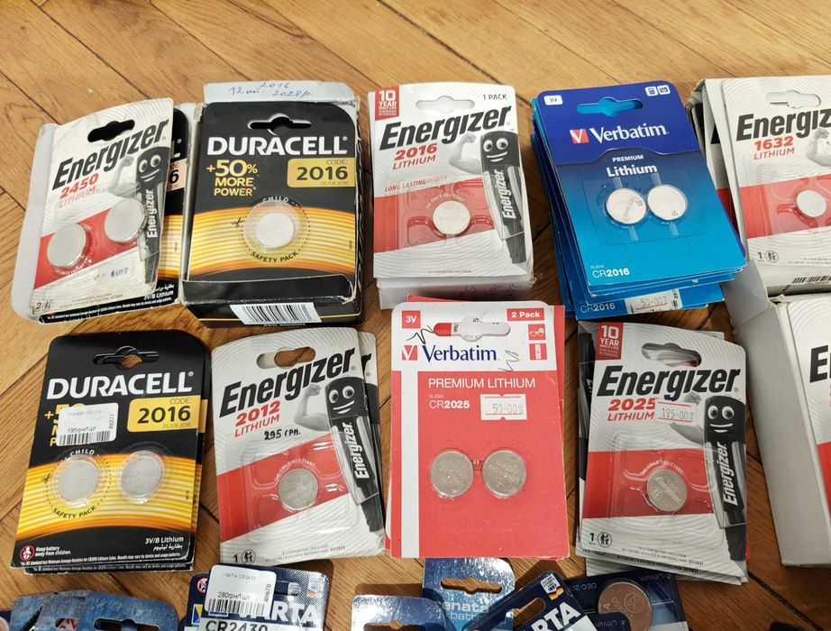 Батарейки Duracell CR2016 CR2025 CR1632 Energizer