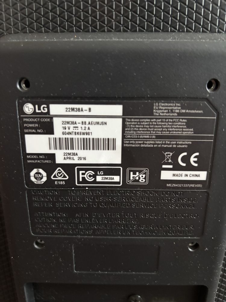 Monitor LG 23.5”
