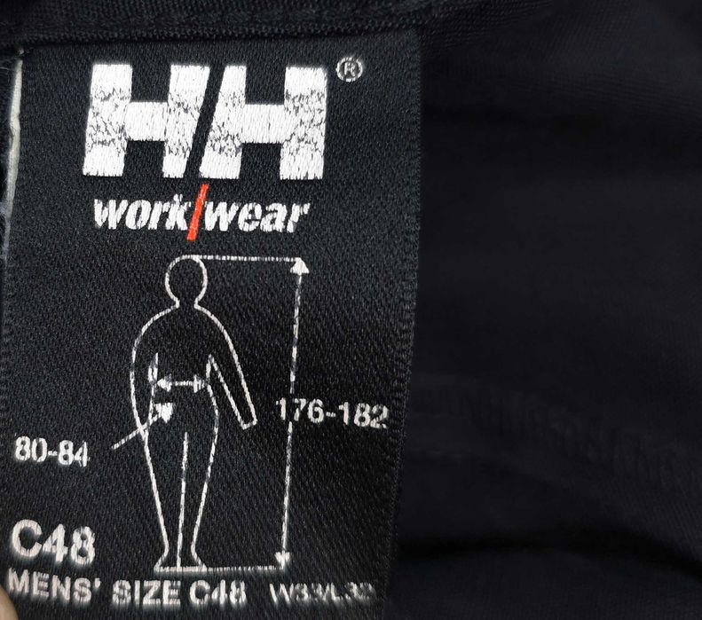 HELLY HANSEN Męskie Spodnie Robocze Czarne C48 W33 L32
