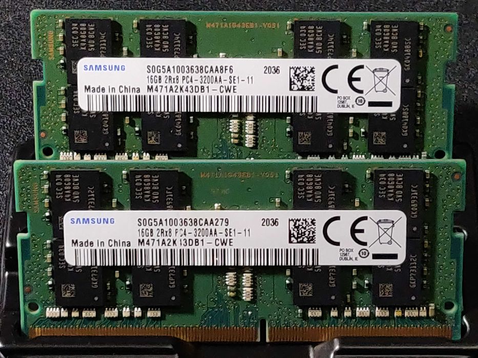 Память Samsung 16GB x 2 SO-DIMM DDR4 3200 MHz (32GB)