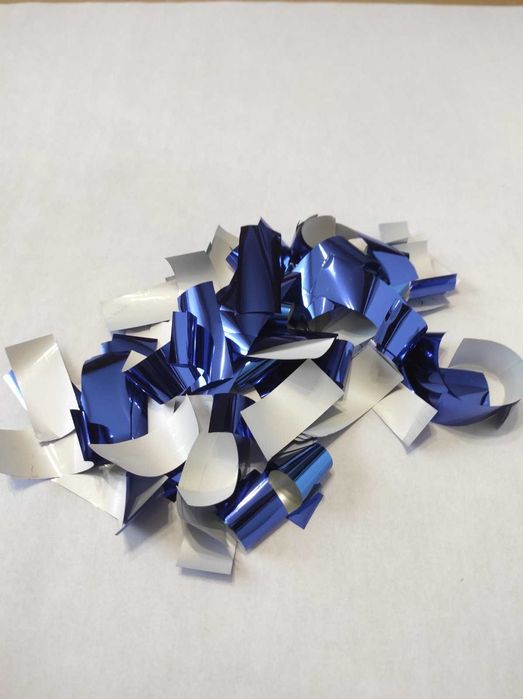 Стрічки для паперового шоу, конфетті, срібло, золото, синій