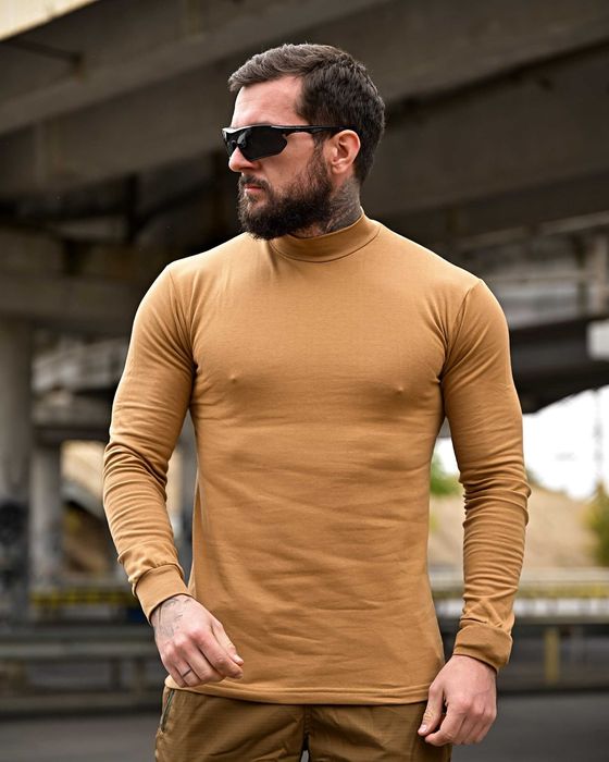 Тактичний військовий утеплений гольф з начосом Military 46-60р Койот