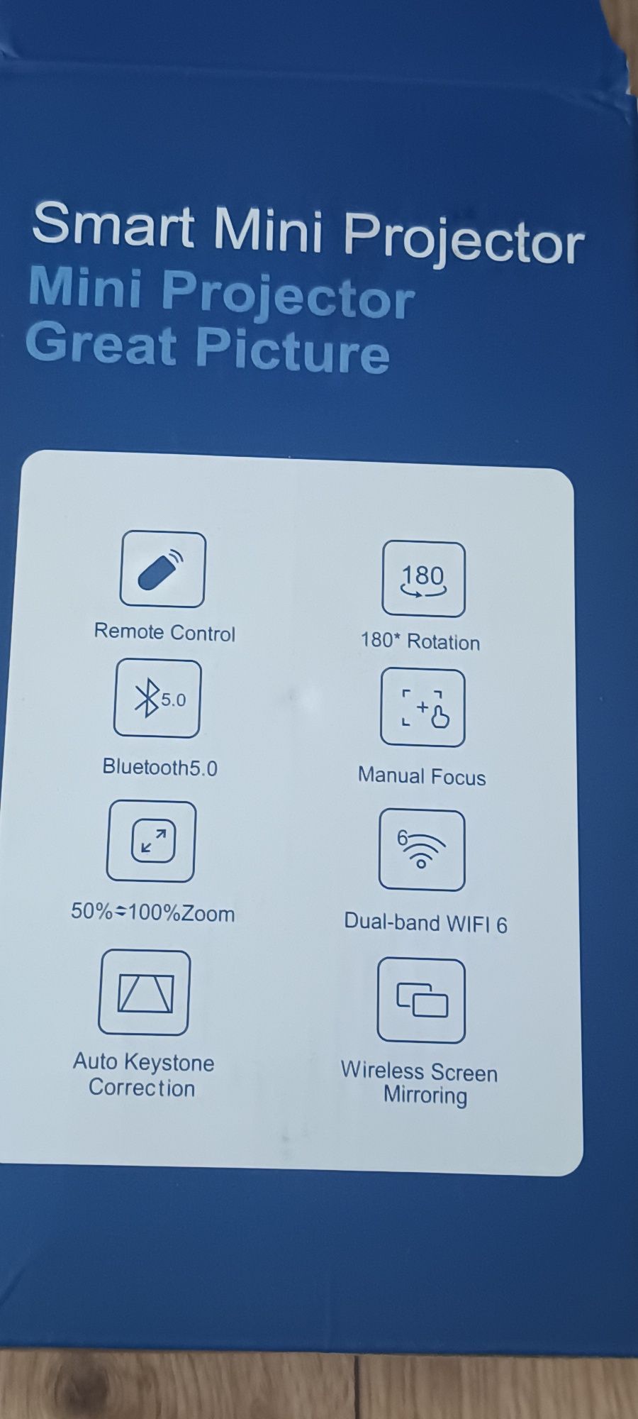 projektor HY300 PRO bluetooth wi fi 6  Hi-Fi