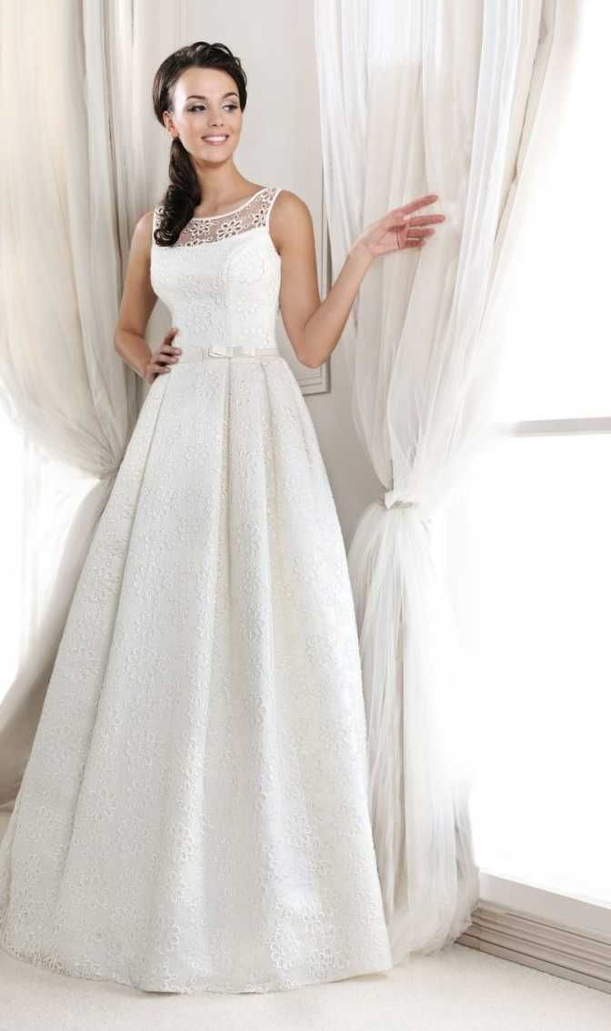 Piękna suknia ślubna oryginalna 38 40 firmy Agnes 11647 atrakcyjna