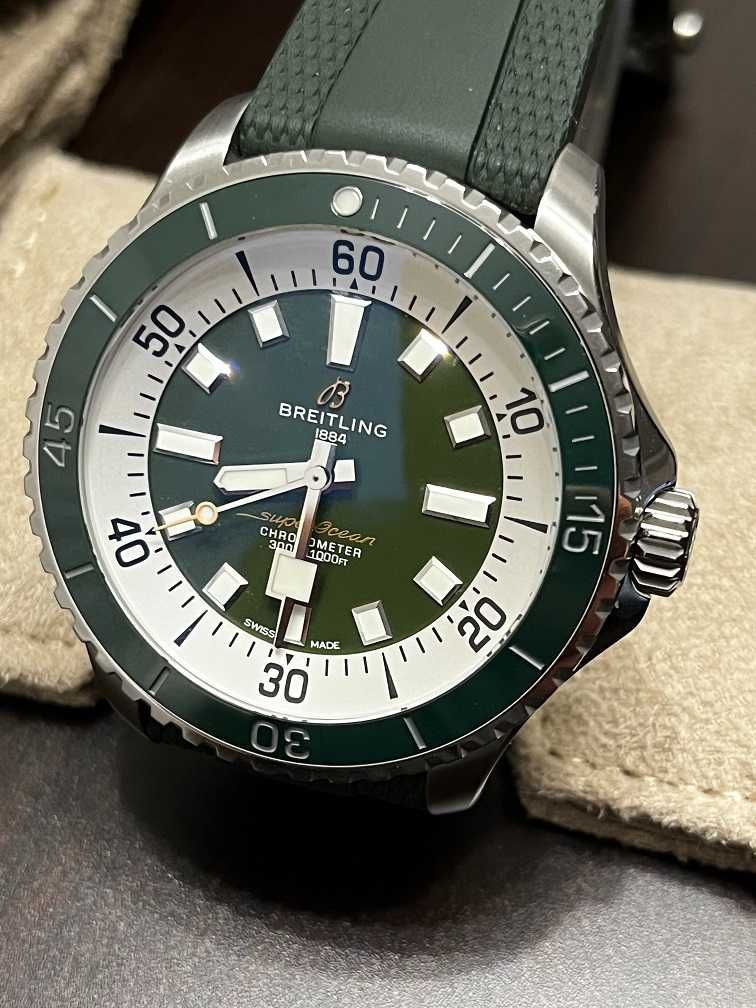 Breitling Superocean A17376 / Full Set / Gwarancja do 09.2027