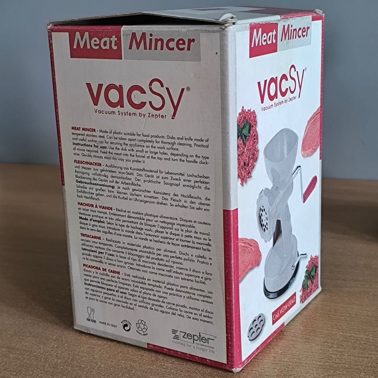 М'ясорубка Zepter vacSy Цептер Італія