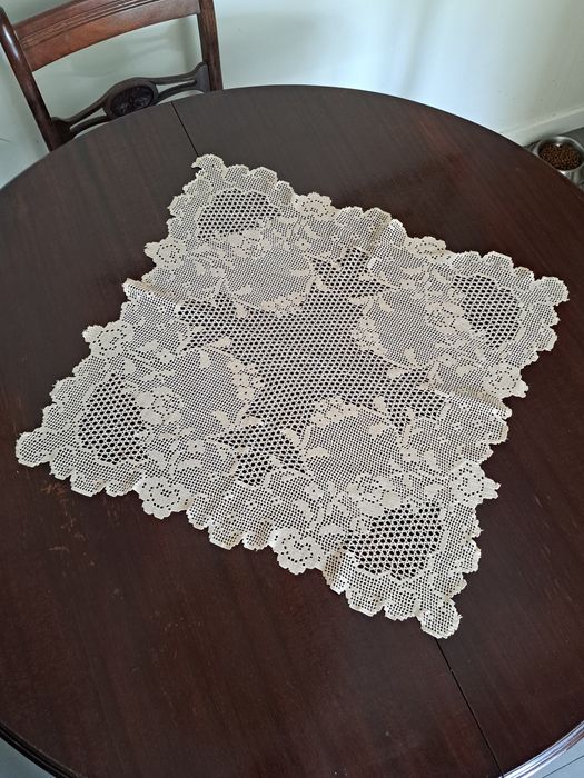 Renda de croché, feito à mão