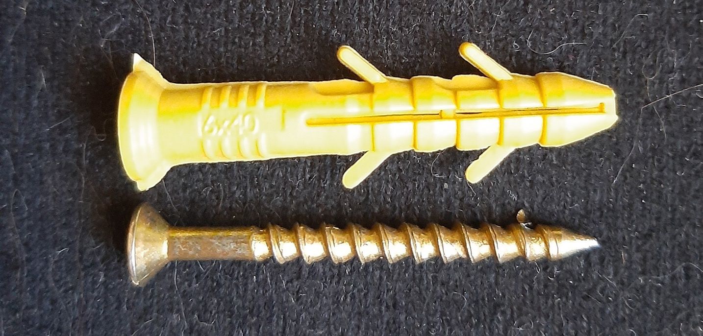 Дюбель-цвях без комірця,розпірний,6×40мм.75 штук.