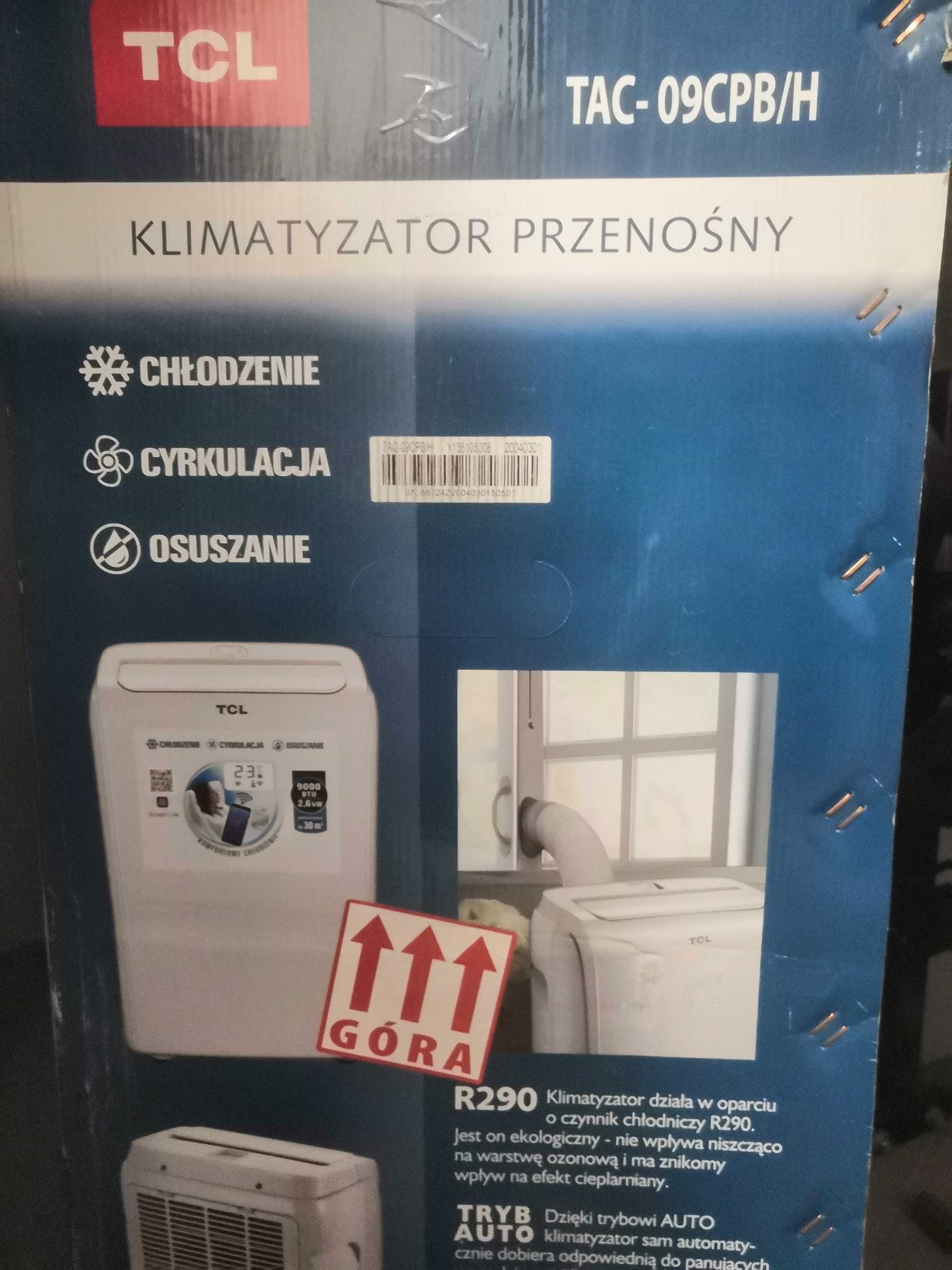 Klimatyzator przenośny TCL , osuszanie, chłodzenie i przewietrzanie