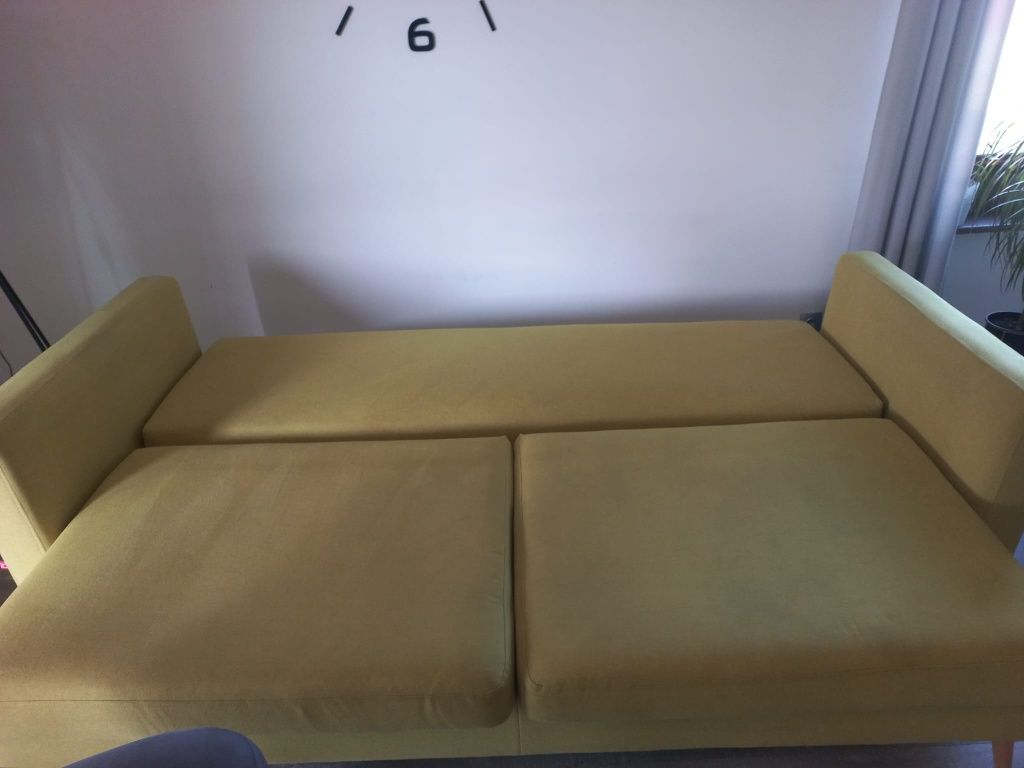 Sofa rozkładana Seledynowa