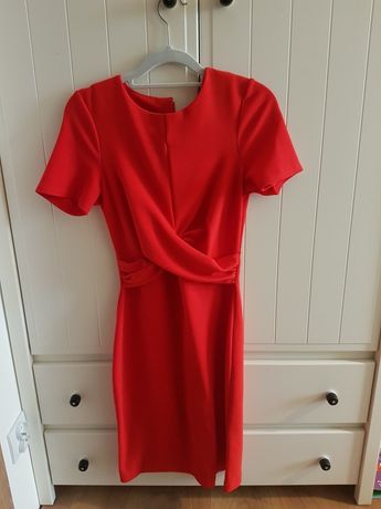 sukienka czerwona wizytowa TU  Xs / S 36