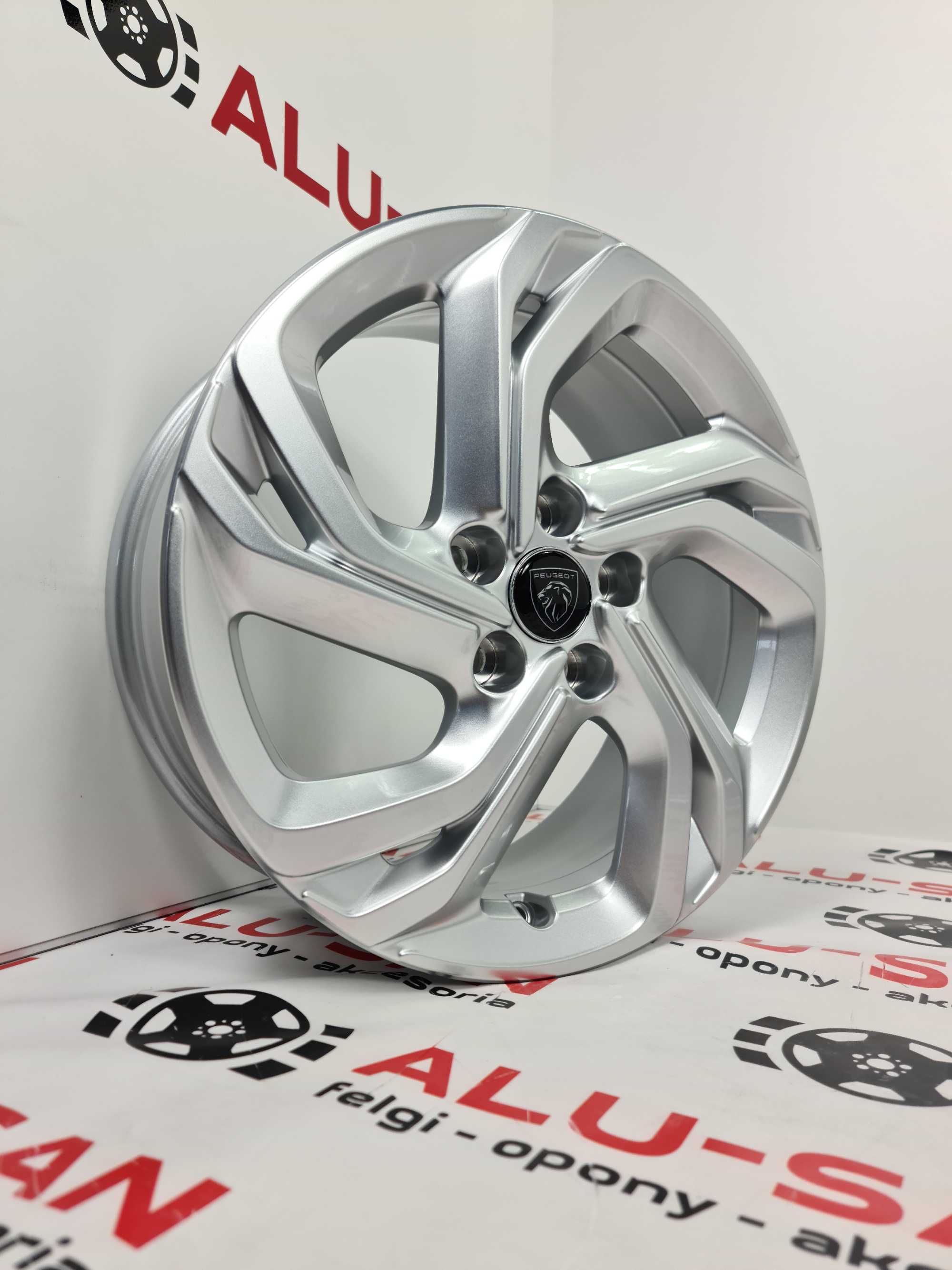 NOWE alufelgi PEUGEOT 17" 5x108: 308,308,407,508,5008,605,607-Srebrne