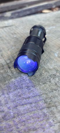 Lampka UV-395 nm ultrafilolet klimatyzacja bursztyn