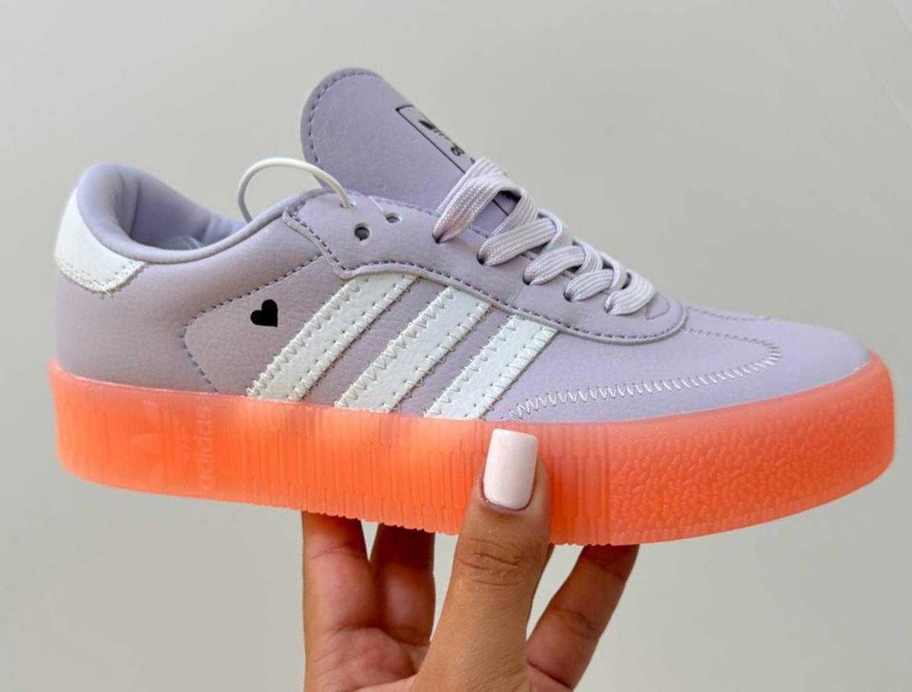 Женские кожаные кроссовки Adidas Samba Valentine's Day адидас самба