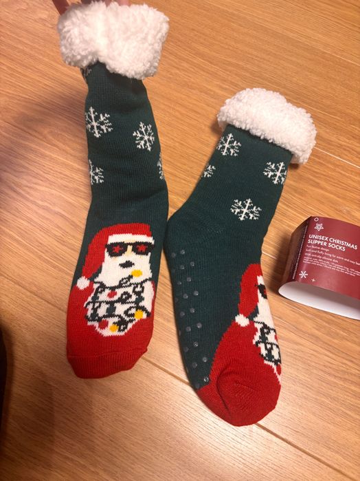 Шкарпетки Санта клаус різдвяні теплі 39-42 розмір нові чоловічі жіночі
