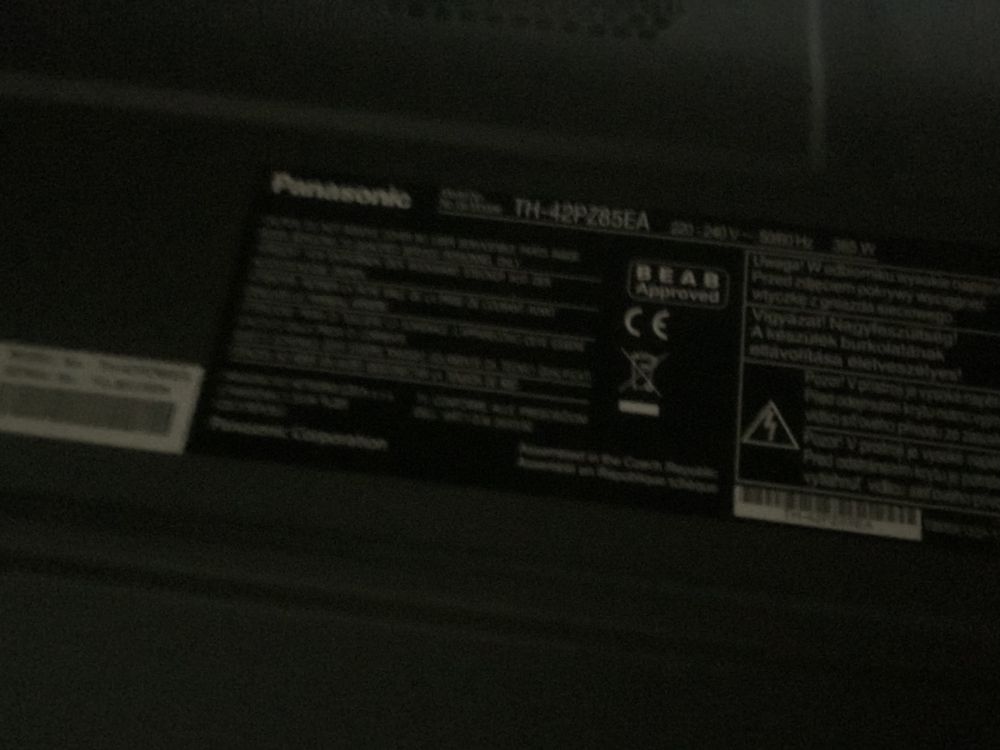 Plasma Panasonic Viera FHD TH-42PZ85E