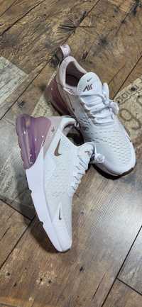 Nike air 270 damskie buty sportowe oryginalne białe lila 40