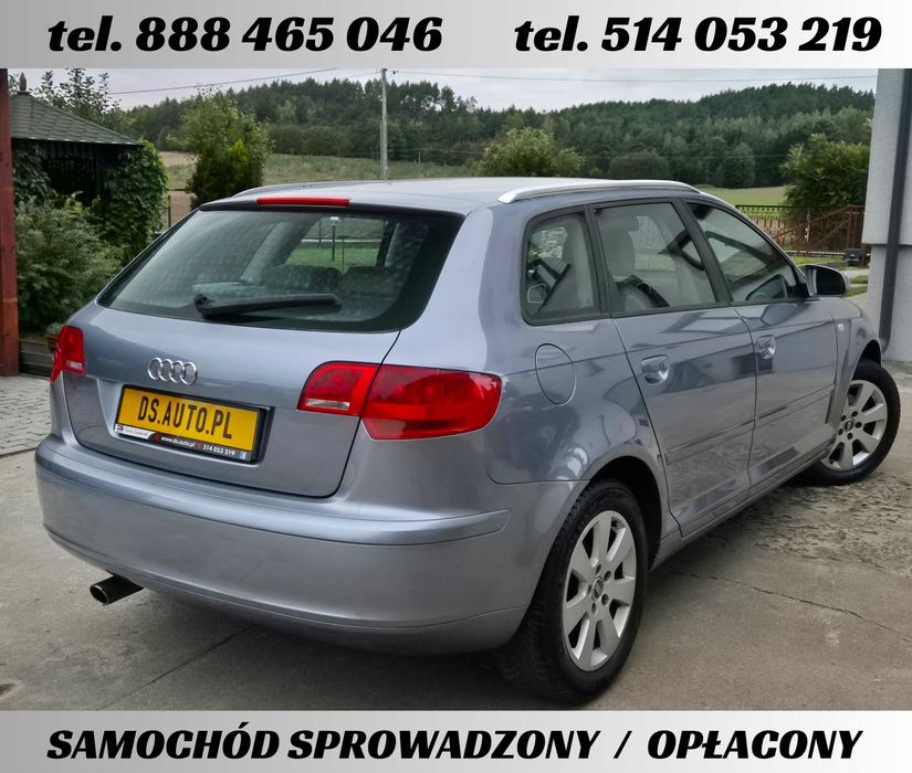 Audi A3 8P • 1.6 MPI benz 102 KM • 5 drzwi • ALU • ZADBANY • z Niemiec