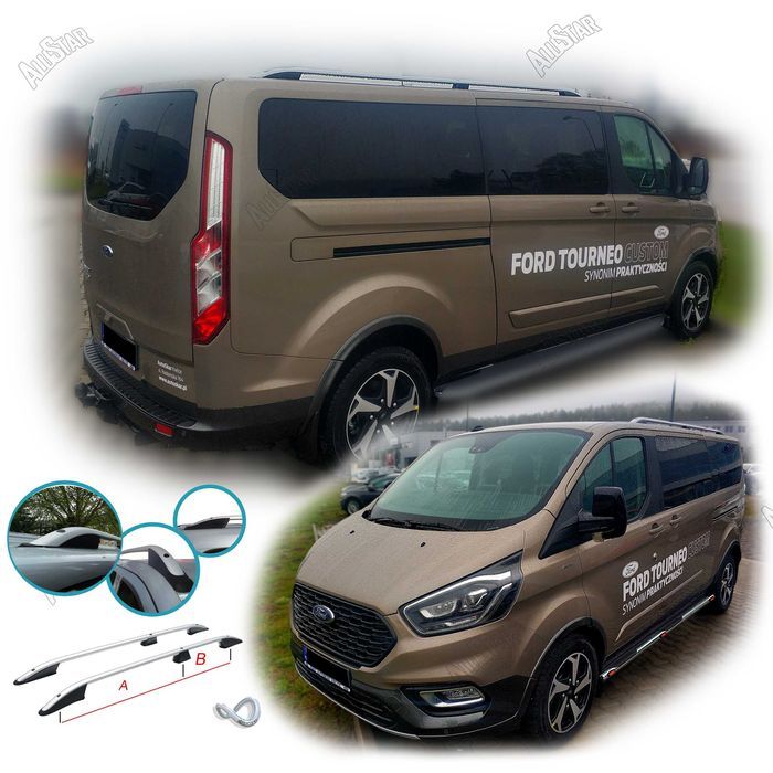 Relingi dachowe Ford Transit Custom 2012+ KRÓTKI