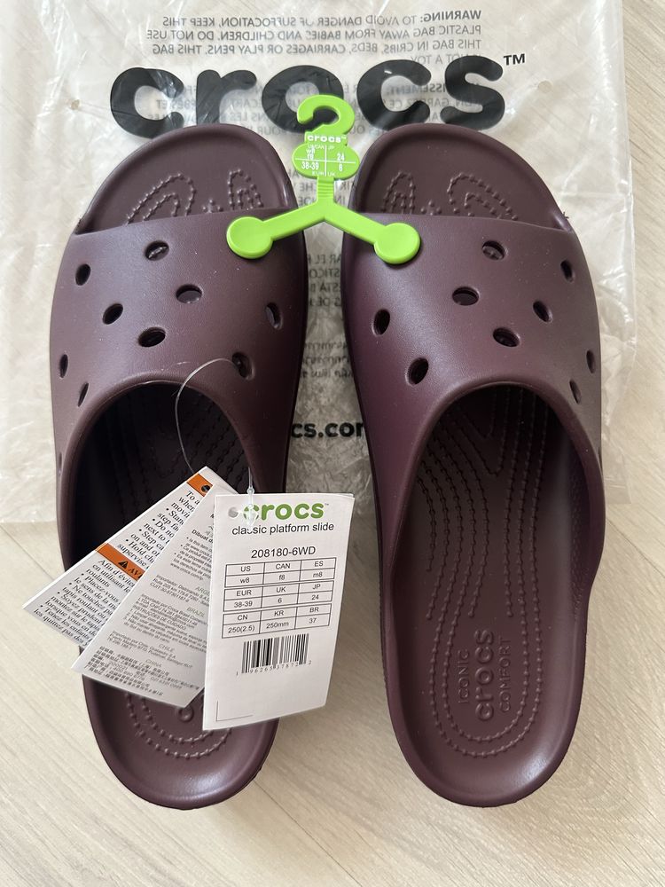 Crocs classic platform slide W8 39р