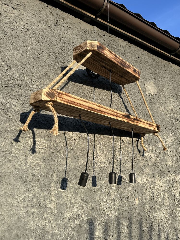 Lampy drewniane ręcznie robione