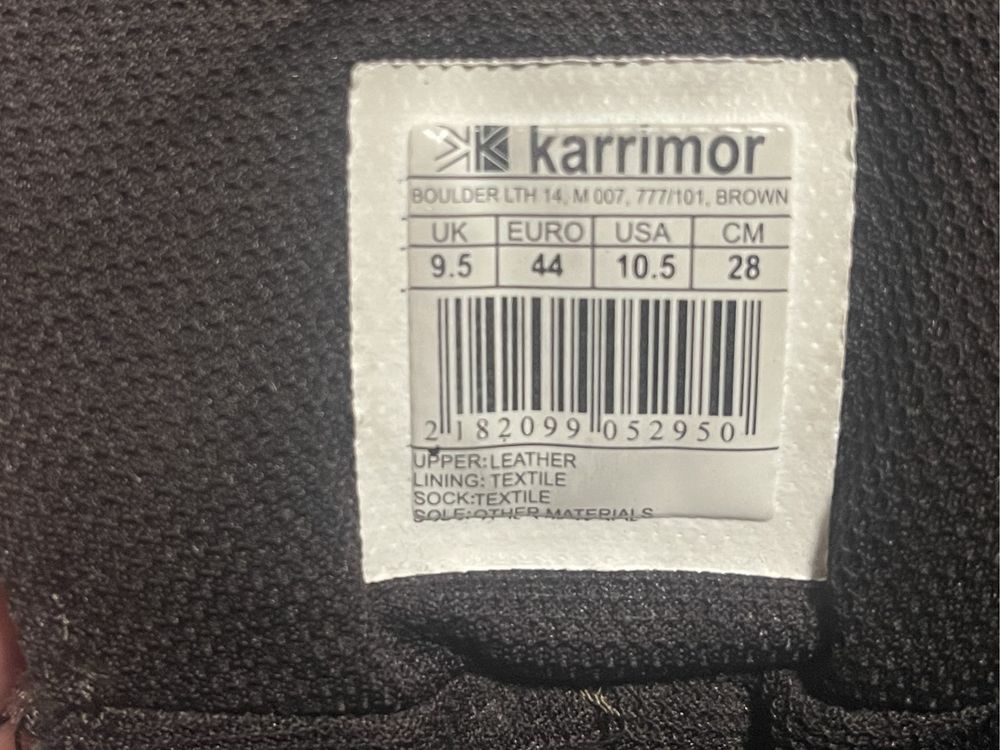 Мужские ботинки Karrimor, демисезонные, зимние