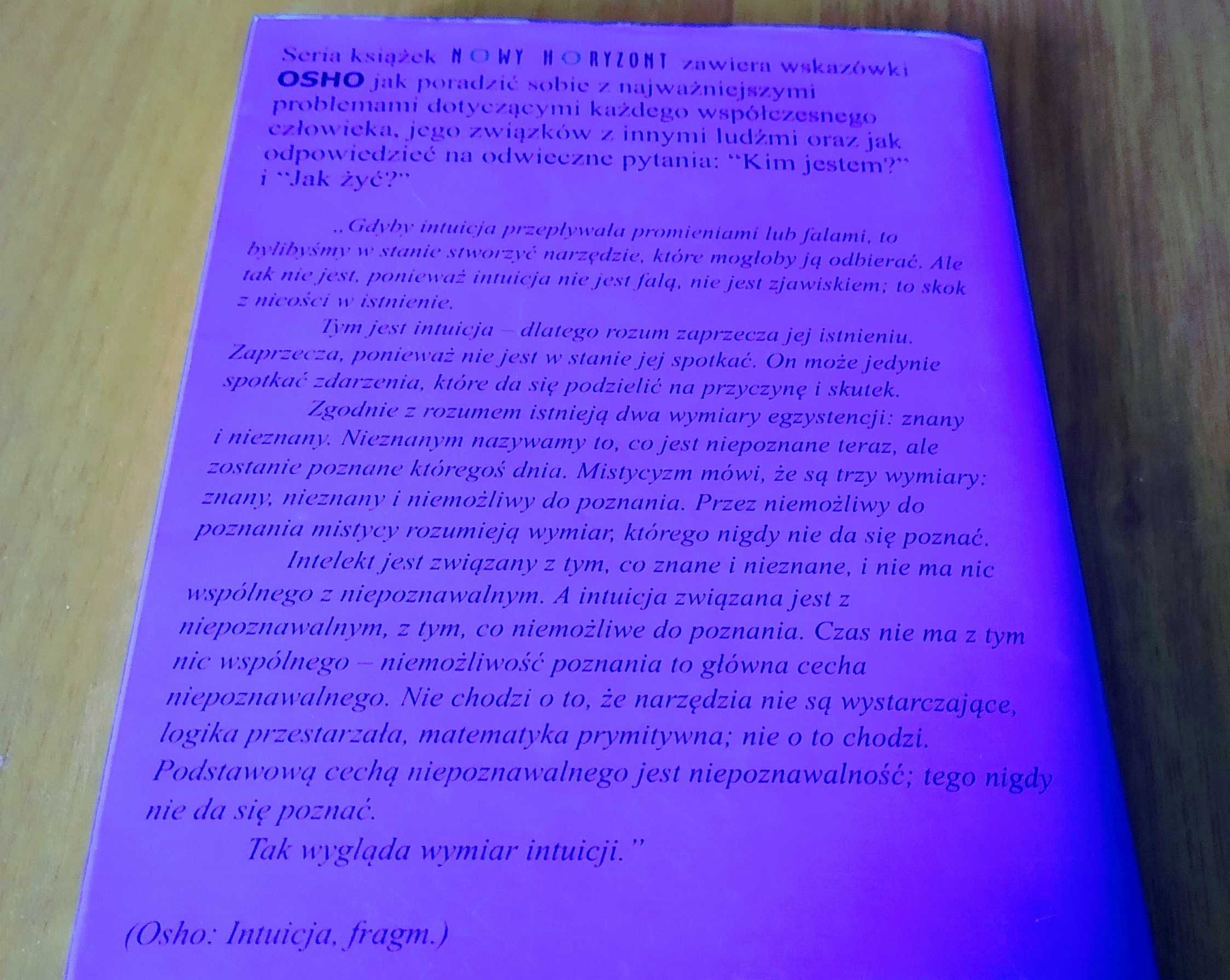Intuicja : wiedza wykraczająca ponad logikę / Osho