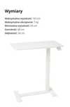 IKEA BOLLSIDAN Stolik pod laptopa, biały, 68x36 cm