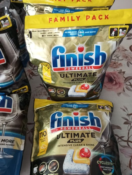 Finish Ultimate Plus to 110 kapsułek do zmywarki