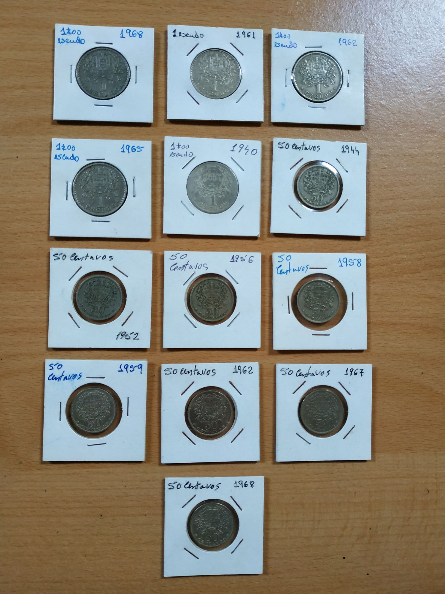 Lote de 13 Moedas Portuguesas Alpaca