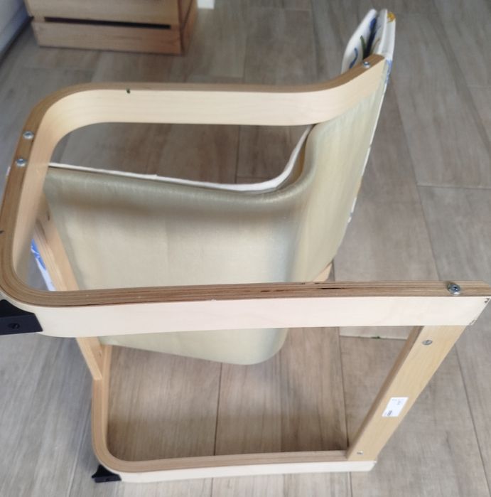 Dziecięcy fotel Ikea Piany stan idealny z pokrowcem dinozaury