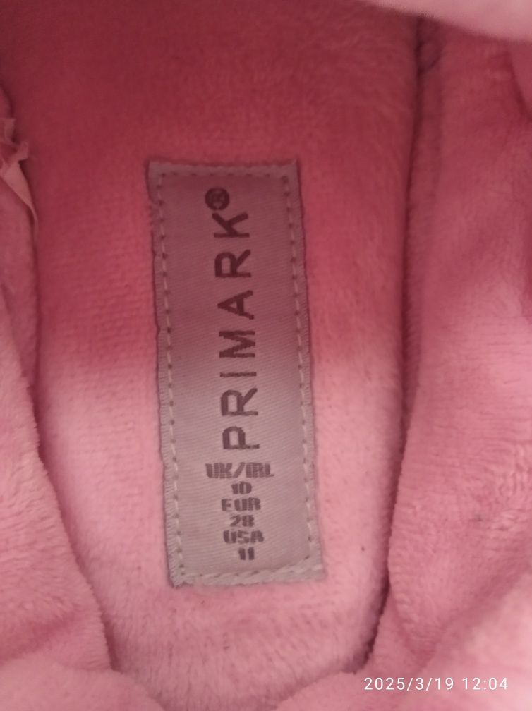 Тапочки детские  Primark .28размер