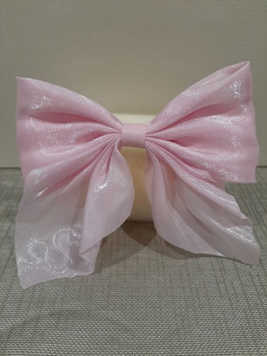 Laço  / Gancho cabelo rosa novo