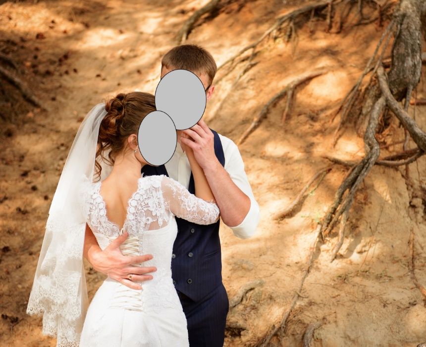 Продам свадебное платье кружевное